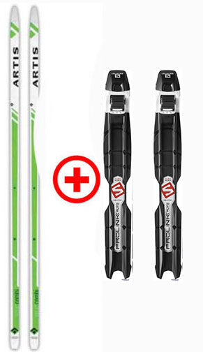 set běžky Artis Spurt Combi + vázání Salomon Prolink Auto Universal NNN