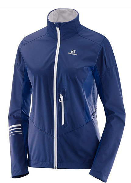 dámská bunda Salomon Lightning Warm Softshell modrá 19/20