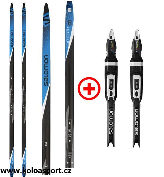 set běžky Salomon RS8+vázání Salomon Pilot RS Skate SNS 21/22