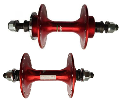  set náboje Miche Primato Pista Strada RED 32 děr