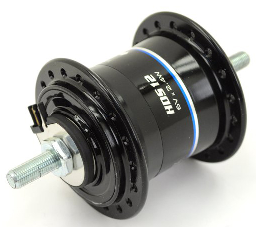 Přední náboj s dynamem Sturmey-Archer HDS12 36 děr černý