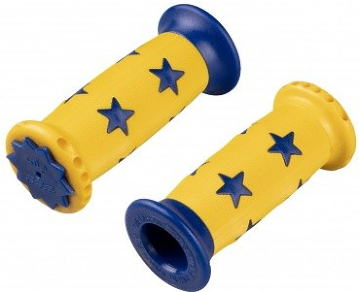 dětská madla Force Star gumová žluto-modrá