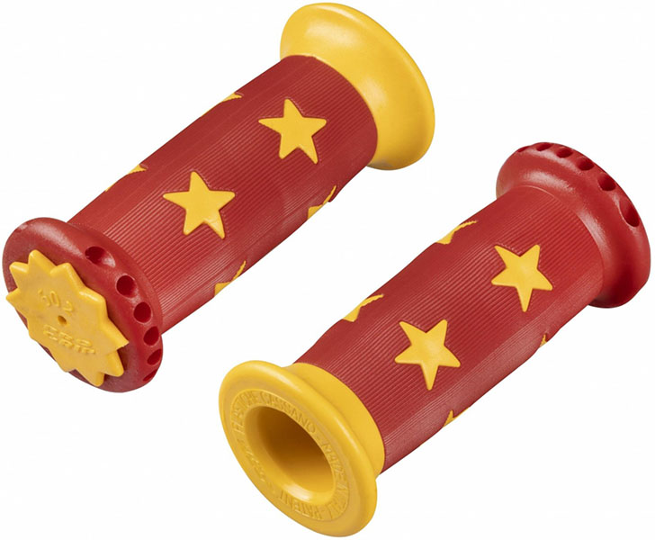 dětská madla Force Star gumová červeno-žlutá